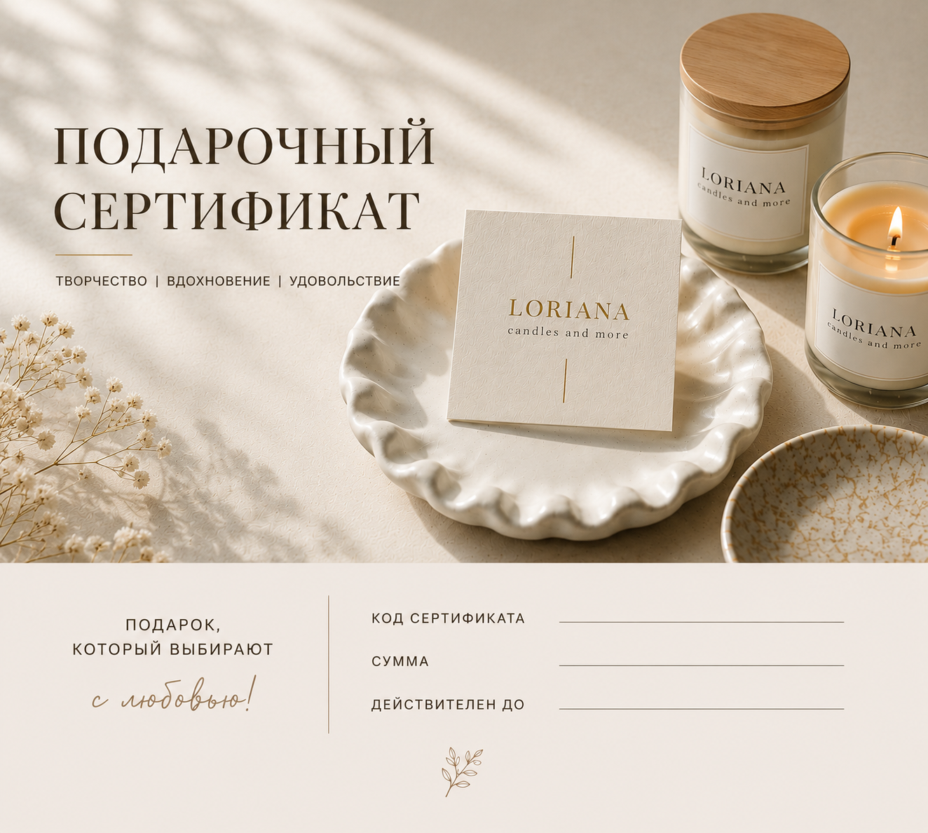 Подарочный сертификат