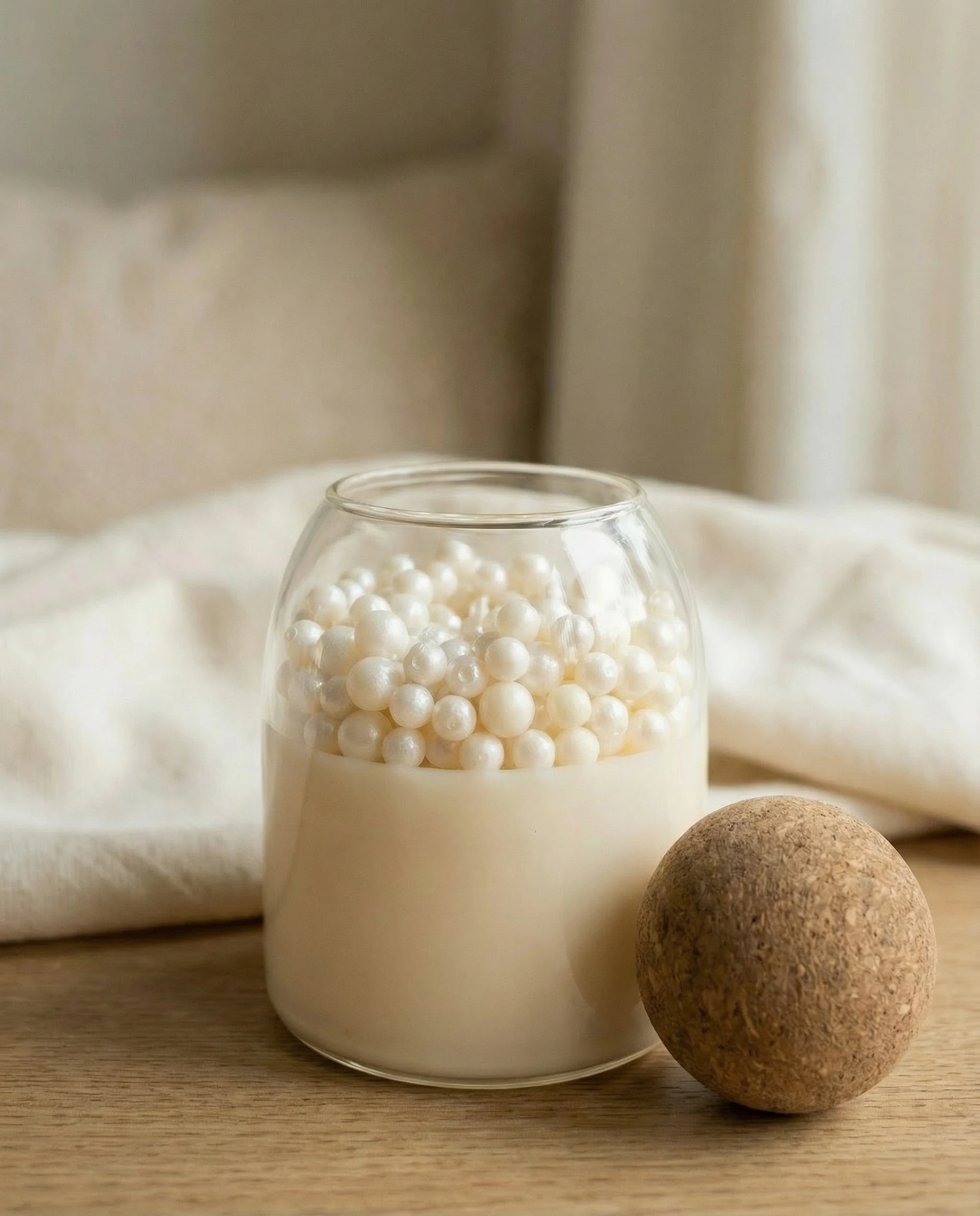 wax pearl candle making